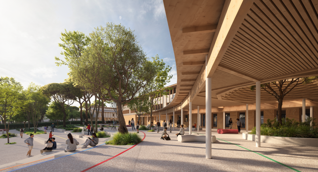 Cour ©architectes ARCHIPENTE & MDNA - paysage NF-P